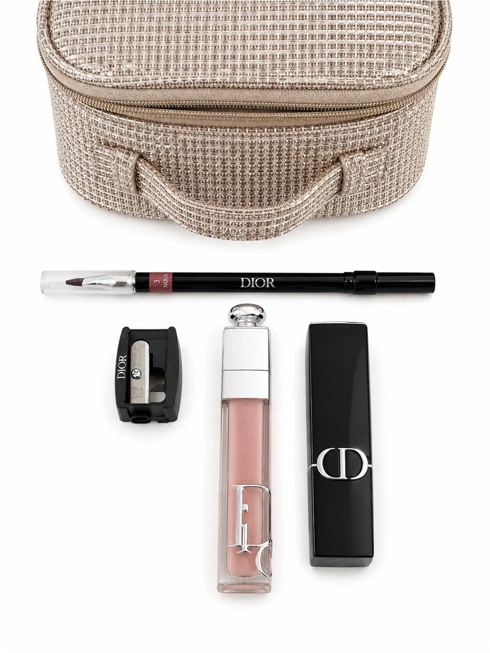 2025 Dior Lip Trio cosmetic bag gift set